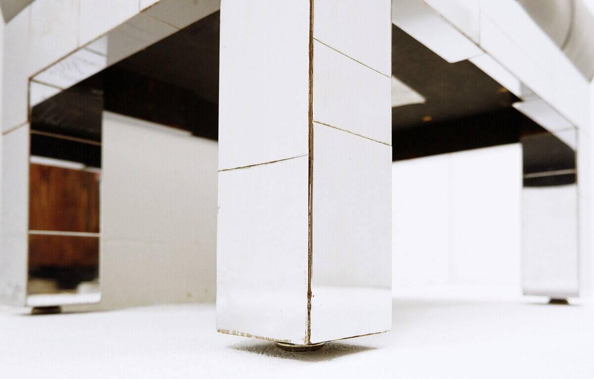 Tabouret ou ottoman de vanité de la série Cityscape par Paul Evans - 1970