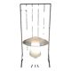 Murano Glass Mushroom Lamp with Jellyfish Effect, 1980s