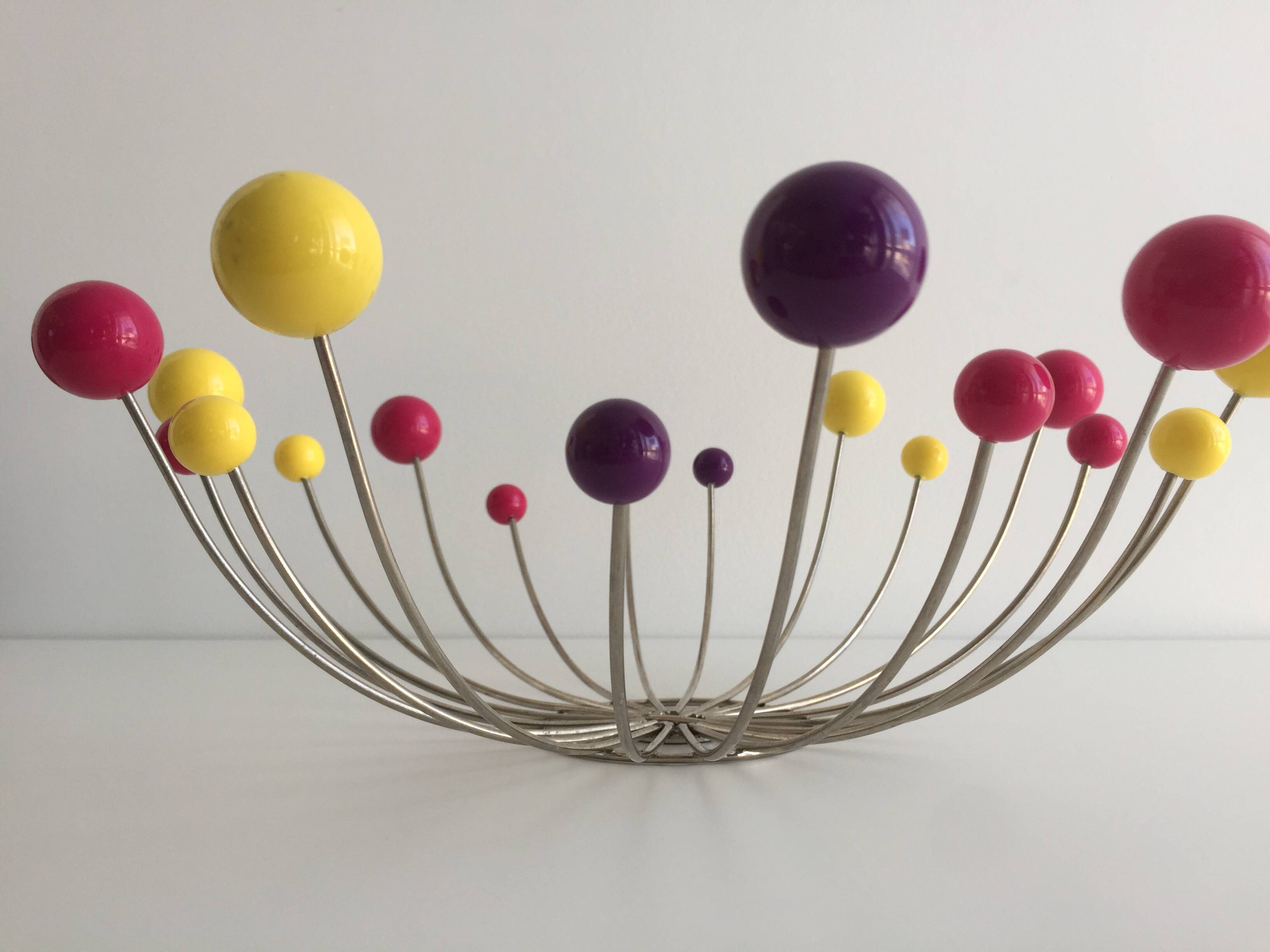 Basket Bowl Fruit Basket Atomic "Sputnik" Vintage Space Age Design Art...