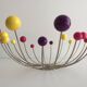 Basket Bowl Fruit Basket Atomic "Sputnik" Vintage Space Age Design Art...