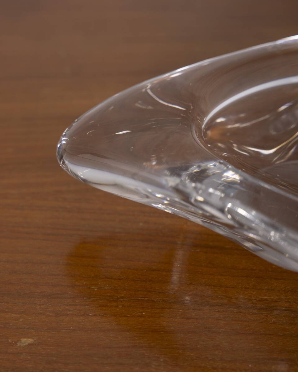 Vintage 1970s Italiandesign crystal ashtray