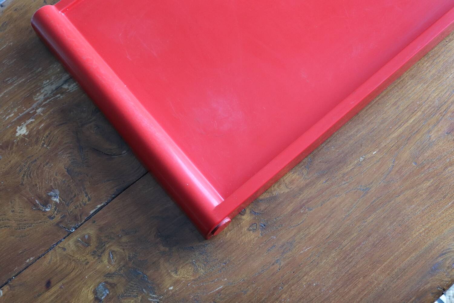 Folding tray Guzzini red – design Luigi Massoni – Italy, 1970s