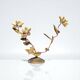 Vintage Brass Flower Floor Lamp - Hollywood Regency Style 1960s/1970s