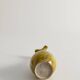 Chinoiserie Ochre Yellow Dragon Vase by Lambeth Doulton Faience, England 1880s