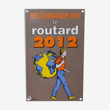 Plaque émaillée Le Routard guide du routard Hôtel Restaurant - 2012