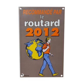 Enamelled plate Le Routard - Backpacker's Guide Hotel Restaurant - 2012