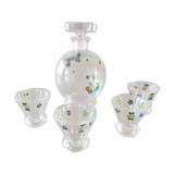Liqueur carafe with 4 glasses