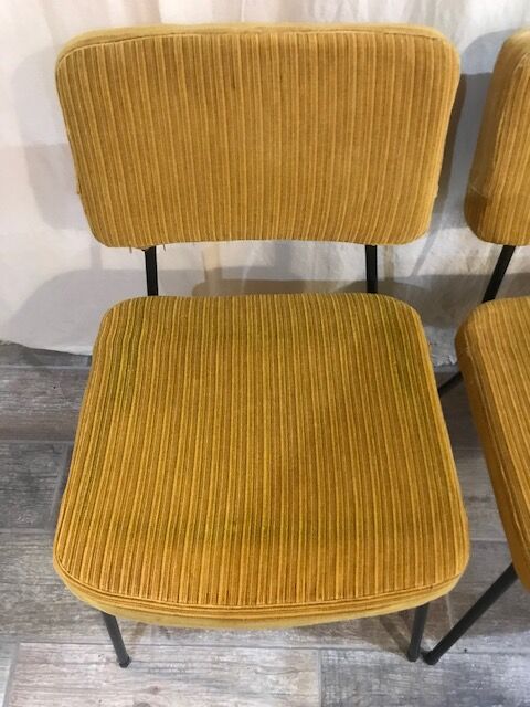 Set of 4 andré Simard chairs