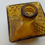 small square carafe, smoked brown