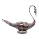 Mid-century Murano glass multicolored swan