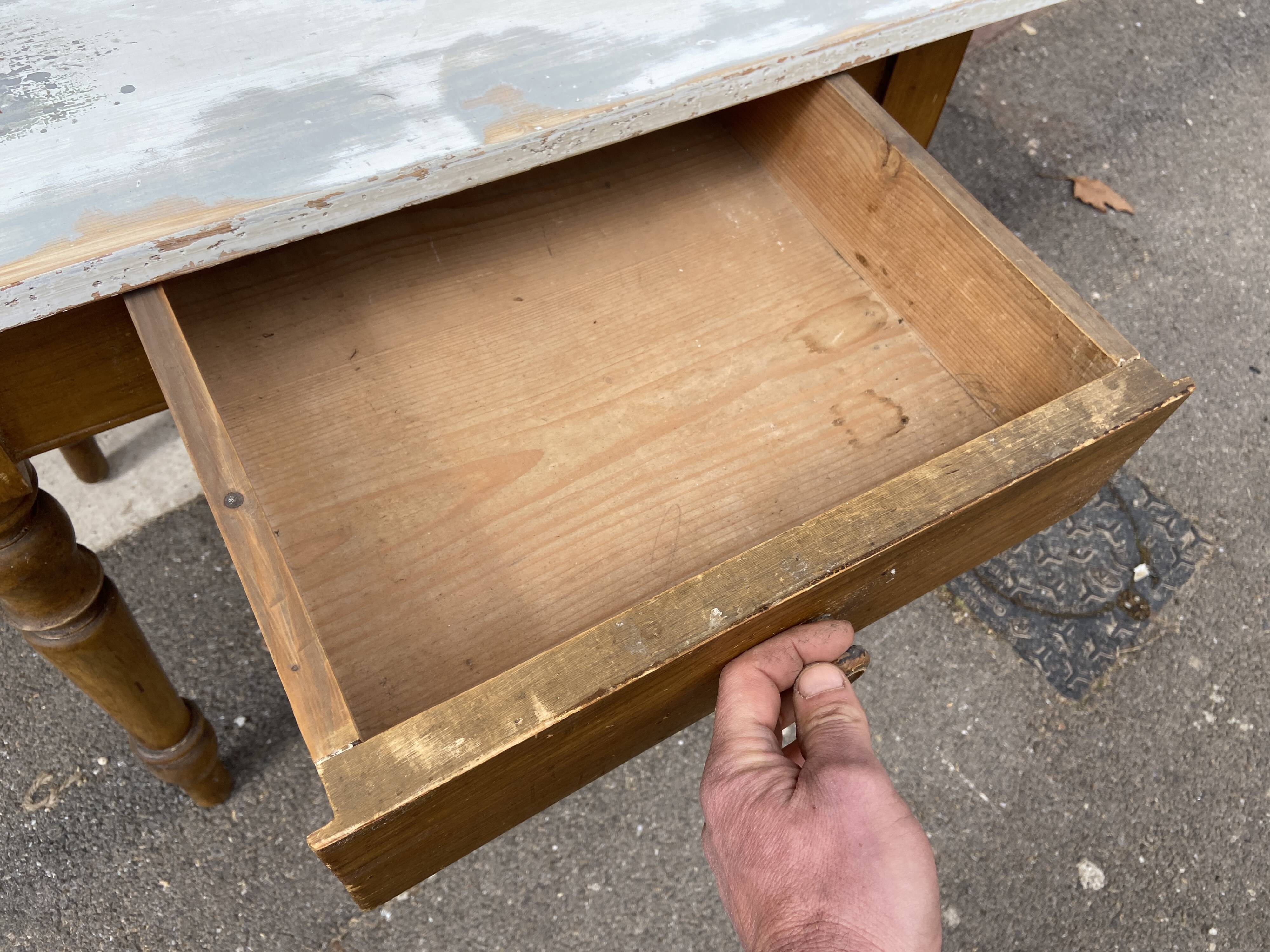 small farmhouse table shabby chic fir 1920s