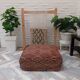Handmade Berber pouf in wool 60 X 60 X 20 CM