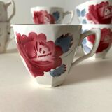 6 digoin coffee cups