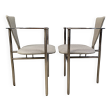Post modern dining chairs by Belgo chrom, set of 6 - 1980s