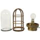 Old Industrial Brass Ship's Lamp Cage Lamp Rotterdam