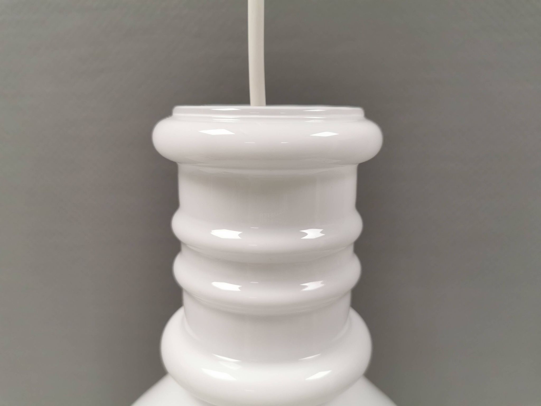 Hanging lamp designed by Sidse Werner for Danish Holmegaard, model apothecary 1980s.