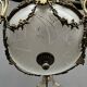 Louis XV style chandelier. Solid bronze, crystal.