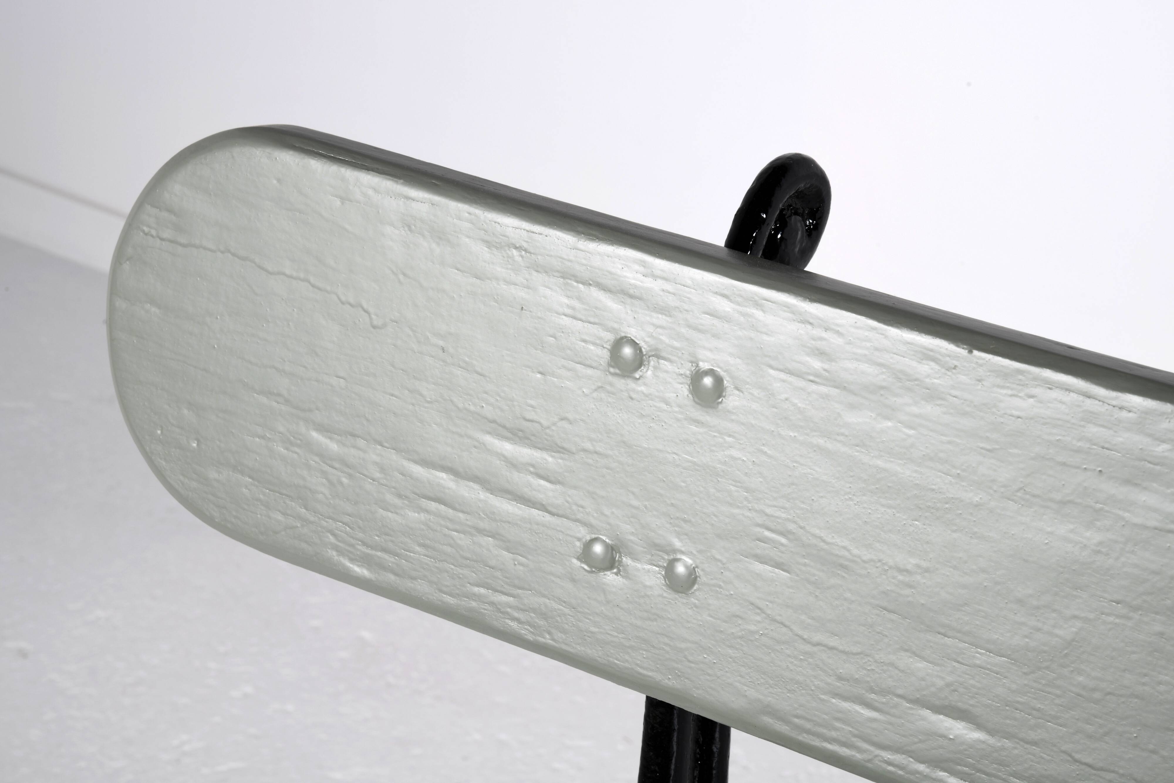 Cast iron and wood garden bench