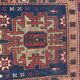 Old caucasian rug shirawan 19th handmade 76x120 cm
