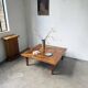 1940 marquetry oak coffee table