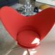Heart Cone Chair by Verner Panton Red