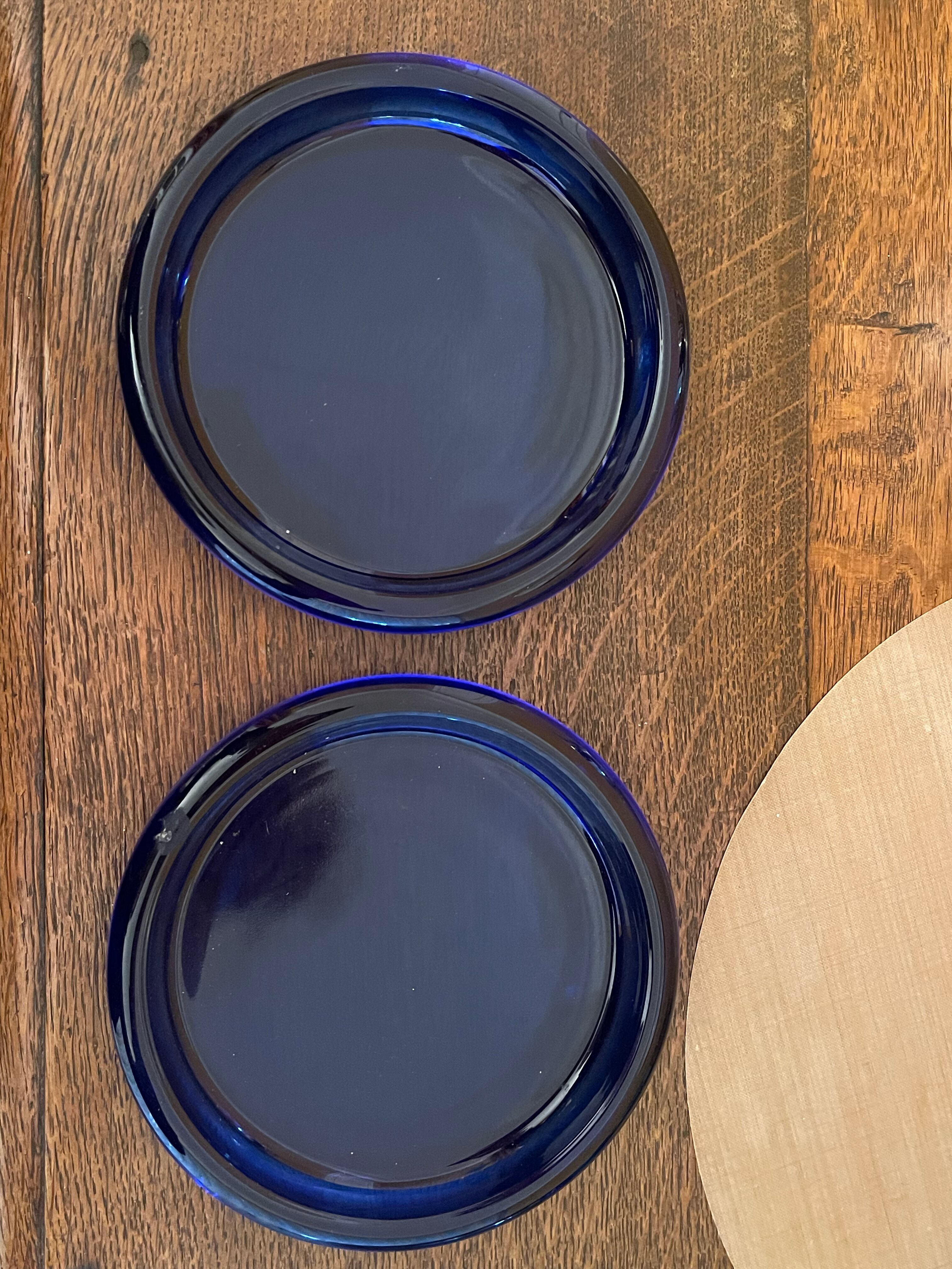 Thick glass bottle coasters