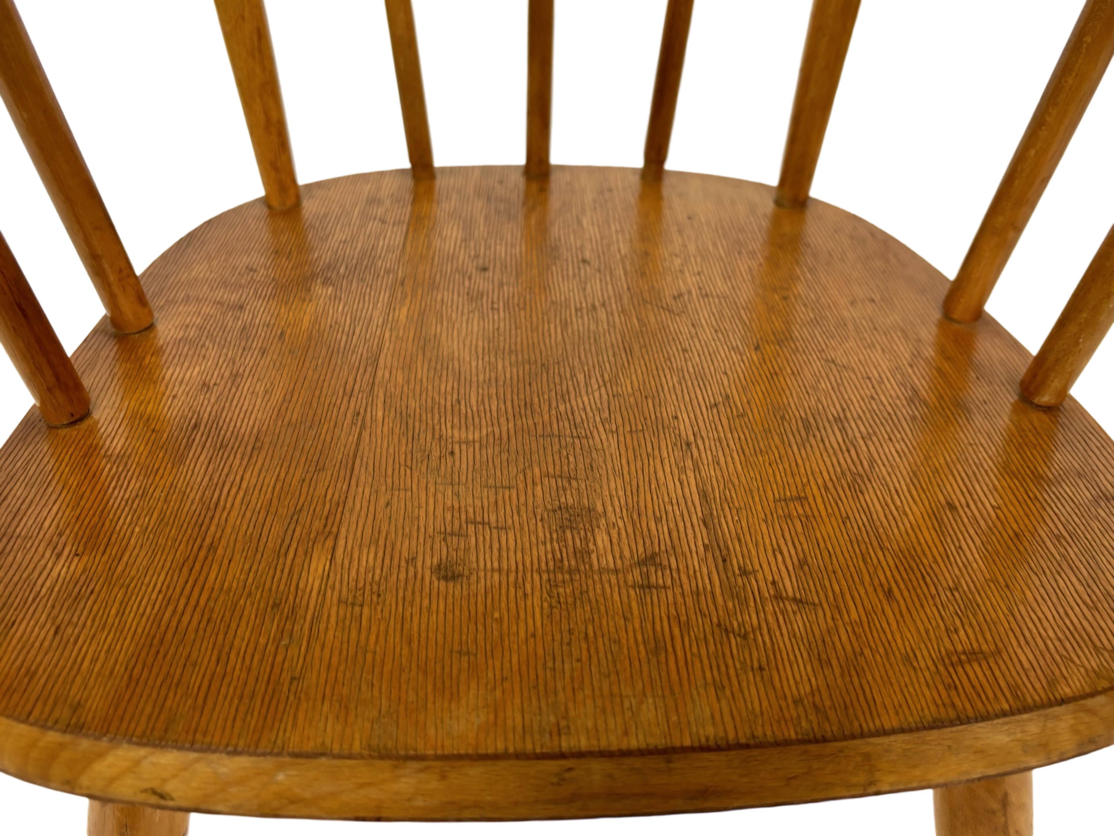 Vintage children's chair children's room slatted chair design 50's