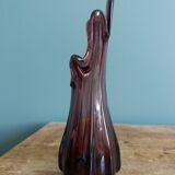 Purple or plum glass vase