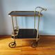 Vintage 1960s rolling bar cart