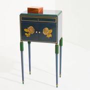 Petit meuble cabinet en hêtre peint de Paul Follot vers 1920