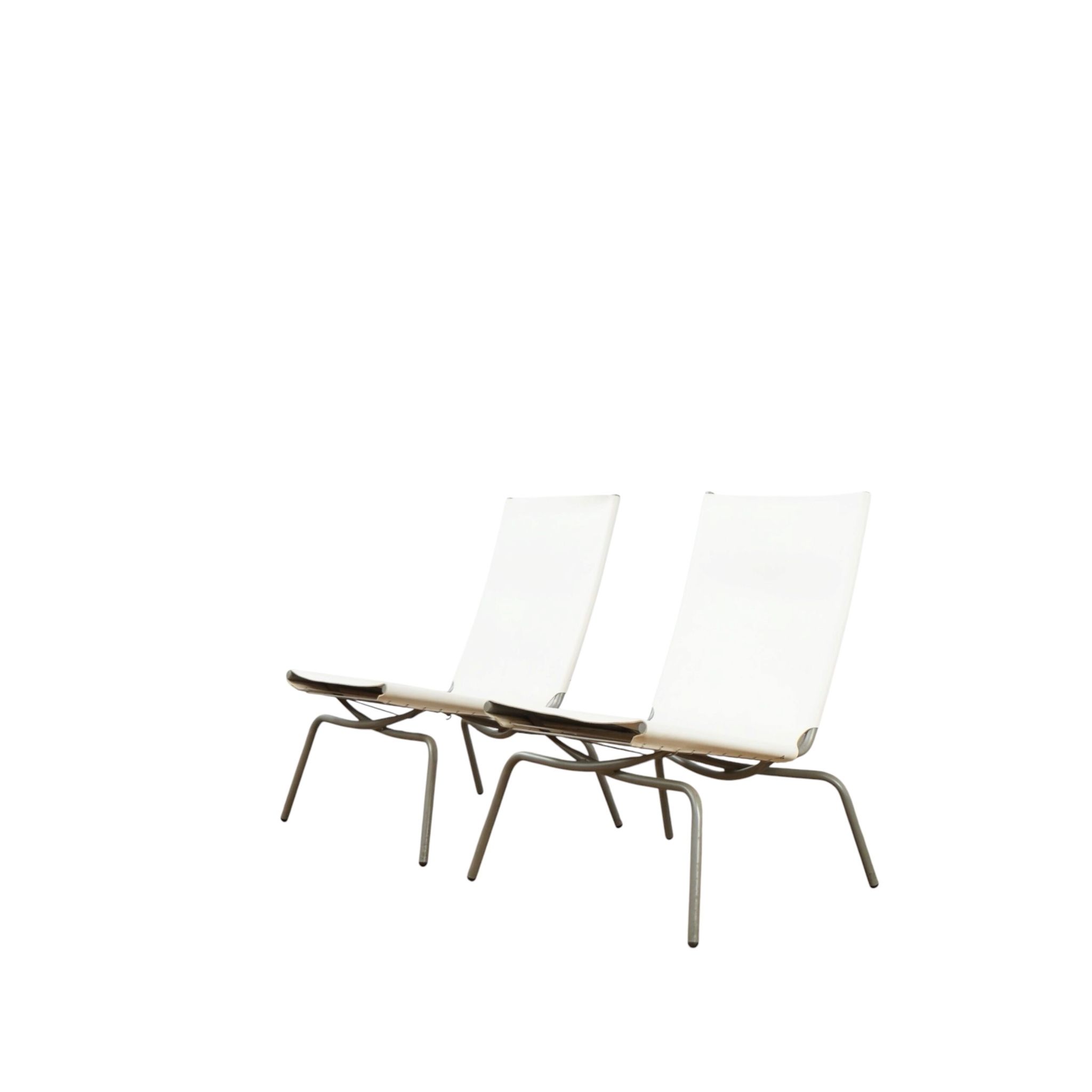 Set of 2 Crossed Legged lounge chairs by Fabiaan van Severen.
