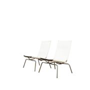 Set of 2 Crossed Legged lounge chairs by Fabiaan van Severen.