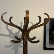 Vintage Baumann curved wood parrot coat rack – 1960s/70s