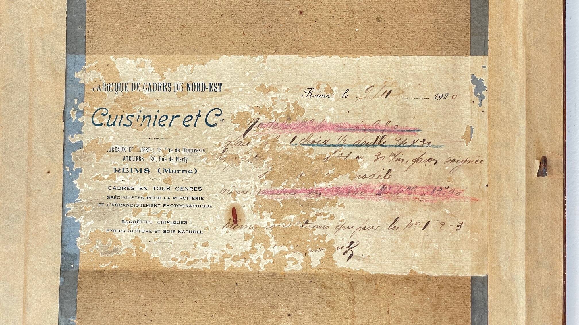 Art deco mirror 1920 wood and silver vintage