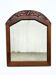 Miroir art déco en chêne motif sculpté