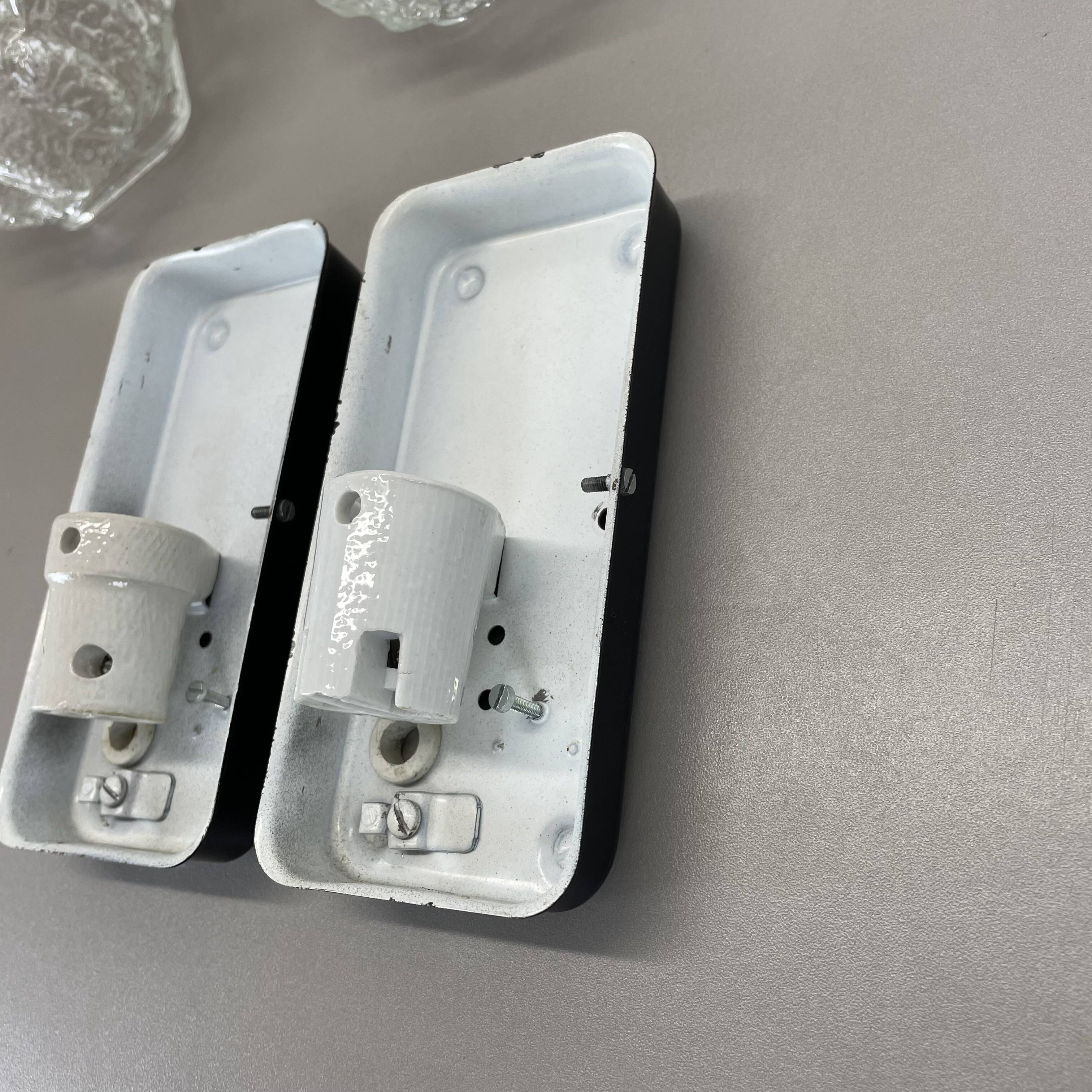 Set of Two 'BUBBLE' Glass Wall Lights in the Tynell Style, Germany, 1970s