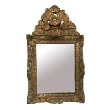 18th century mirror, Louis XVI period, gilded carved wood
