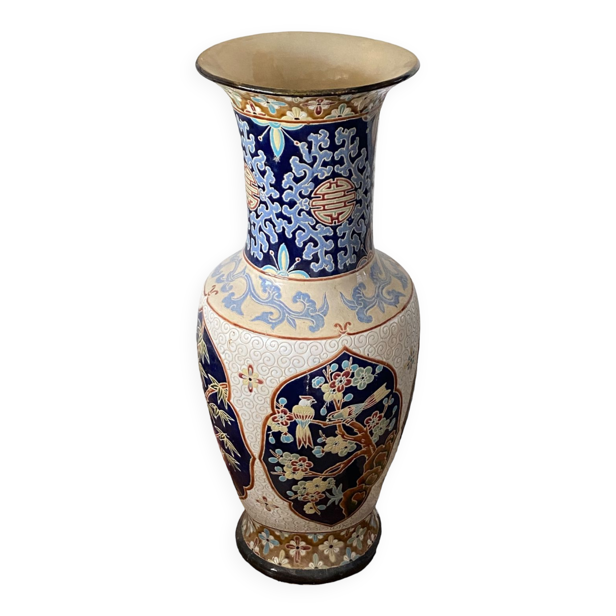 Large ceramic vase bird chinese email