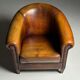 Fauteuil club en peau de mouton 2x classique
