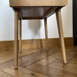 Bedside table compass legs