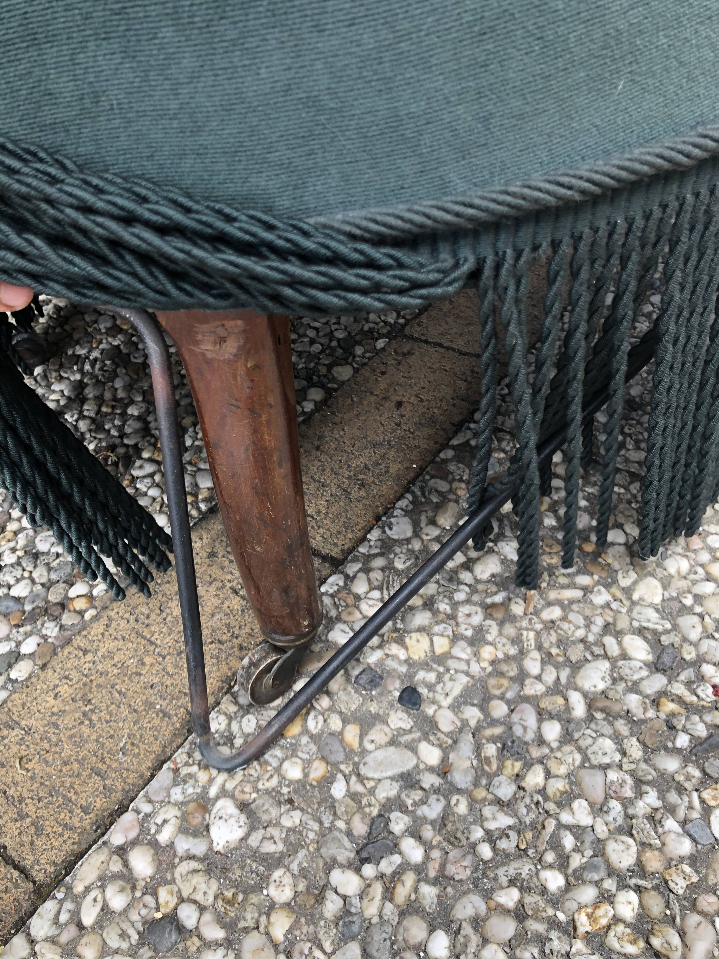 Emerald green toad armchair