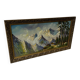 Mountain painting signed 1950/60