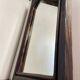 Antique Decorative Mirror Solid Oak Wood Frame Molded Vintage Art