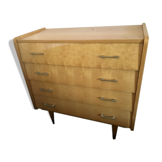 Chest of drawers 4 drawers 60s bias