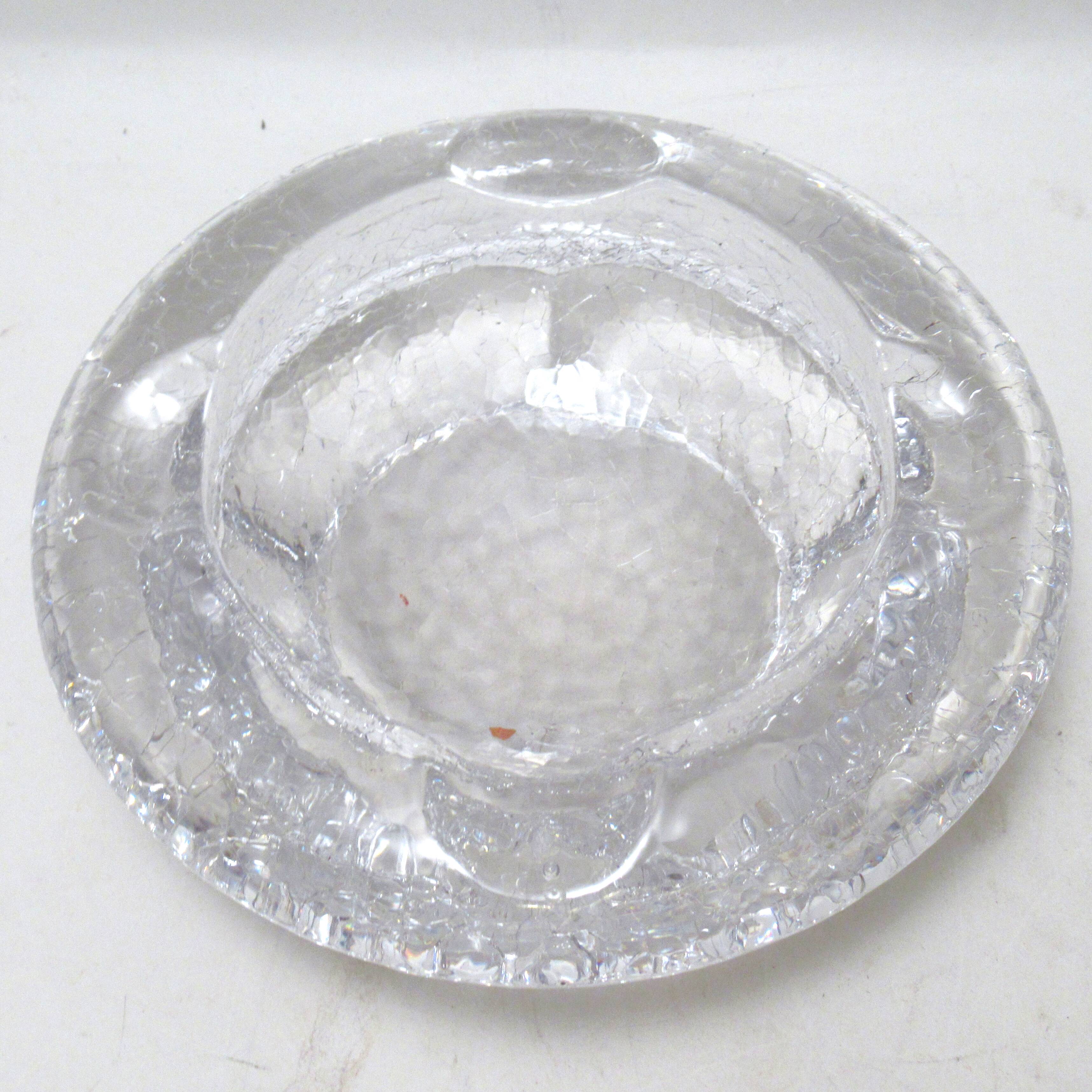 Cendrier en verre Années 70