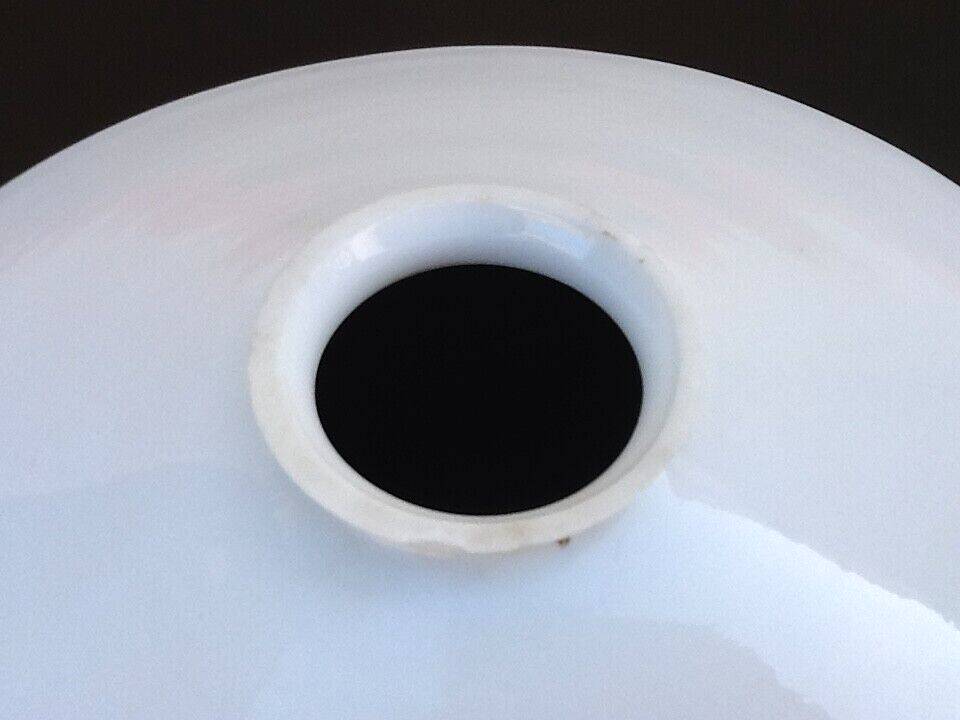 1930s lampshade for chandelier rises and falls opaline milk white