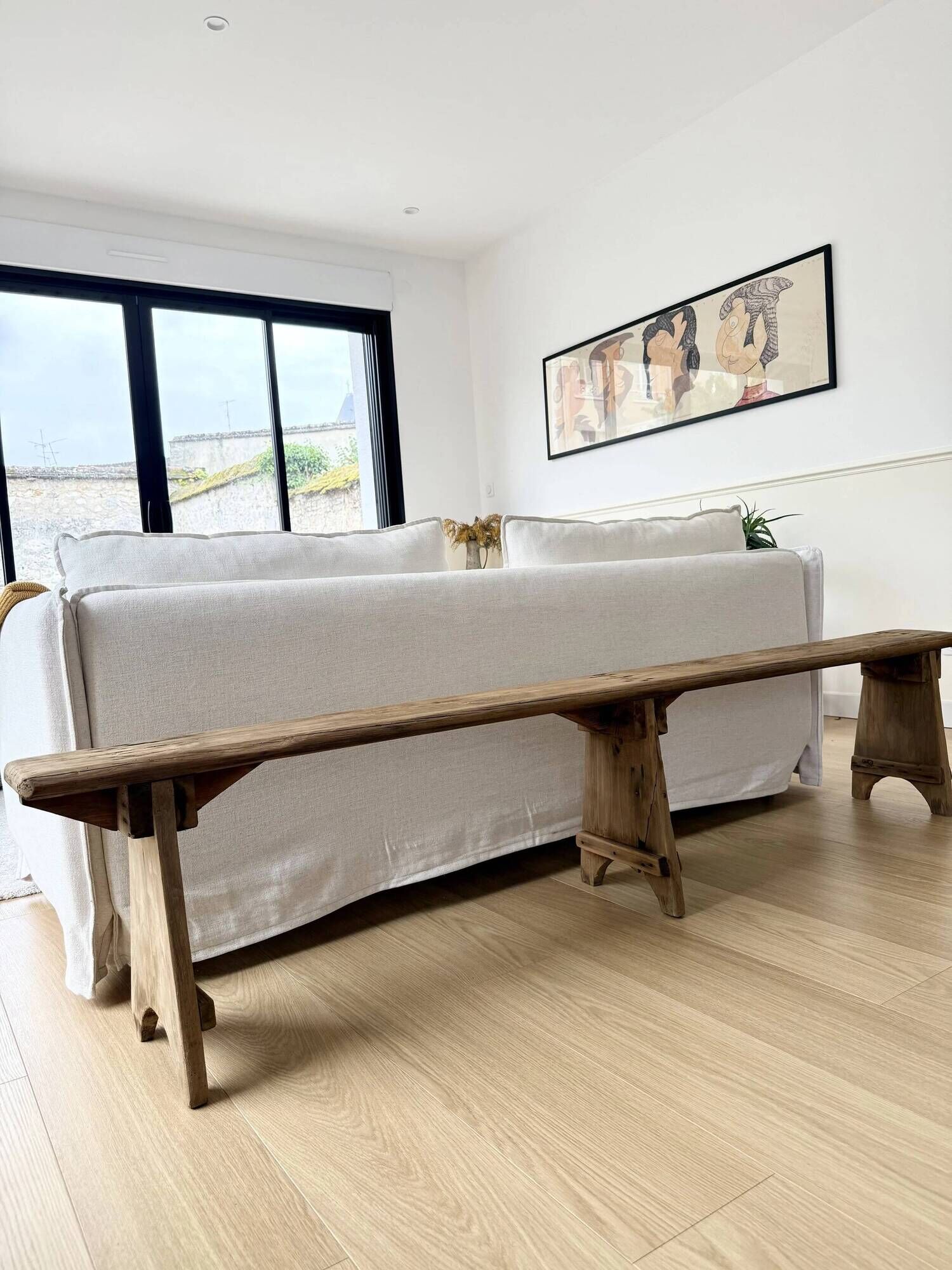 Renovated farm bench