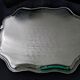 Large serving tray in stainless steel 40 x 50 cm