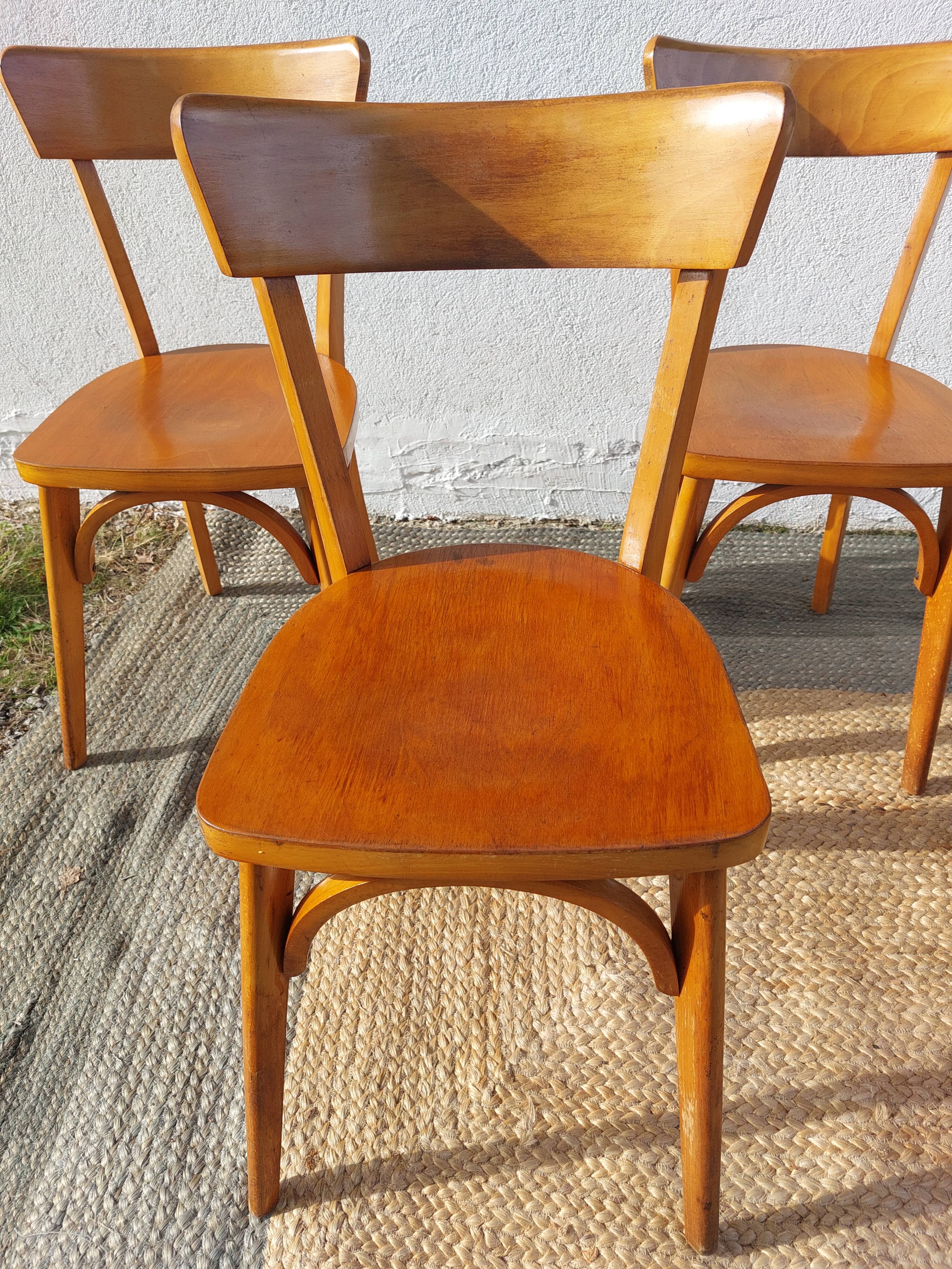 6 chaises bistrot Luterma, vintage