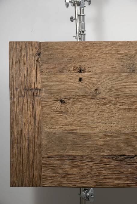 Solid oak dining table